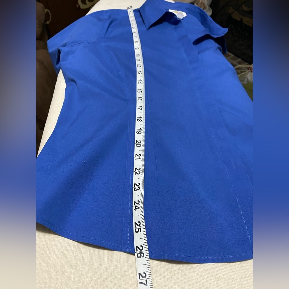 Talbots Wrinkle Resistant Stretch Button Front Bl… - image 8